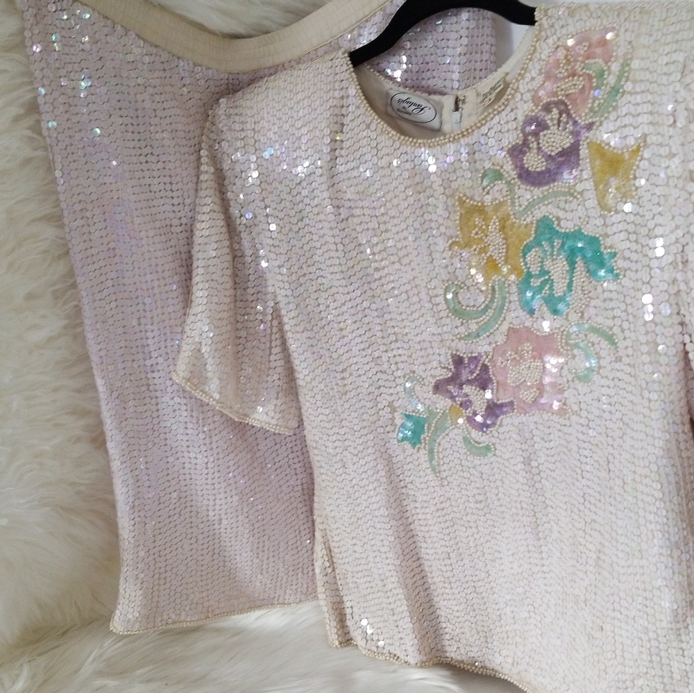 Vintage "Pantigas" 1980s Sequin Ensemble